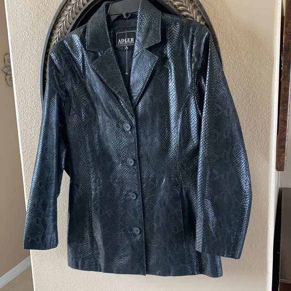 Adler Snakeskin Leather Jacket - Picture 4 of 6